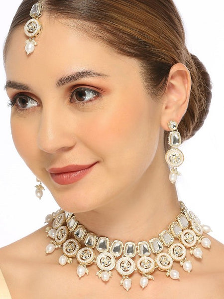 Kundan Jewelry Set With Maangtikka VitansEthnics