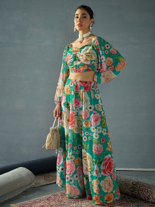 Floral printed Ready To Wear Lehenga Choli VitansEthnics