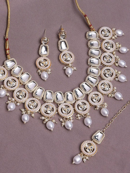 Kundan Jewelry Set With Maangtikka VitansEthnics