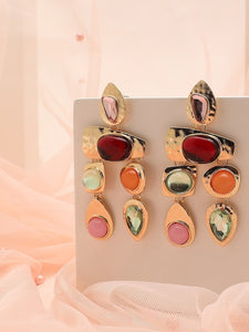 Multicoloured Contemporary Drop Earrings VitansEthnics