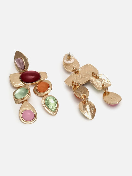 Multicoloured Contemporary Drop Earrings VitansEthnics
