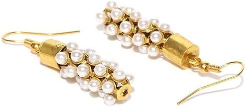 South Indian Style Pearl Beads Necklace Set For Women VitansEthnics