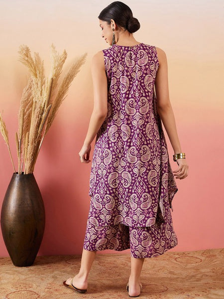 Paisley Printed Kurta with Palazzo Pants For Women, Co-Ords Set, Pant Kurti Set, Coord Set, Ethnic Indian Dress, Kurti Set, Indian Suit VitansEthnics