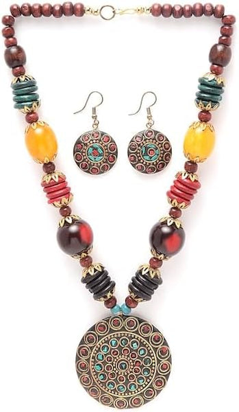 Women Latest Oxidised Silver Traditional Jewellery Set VitansEthnics