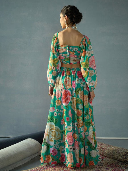 Floral printed Ready To Wear Lehenga Choli VitansEthnics