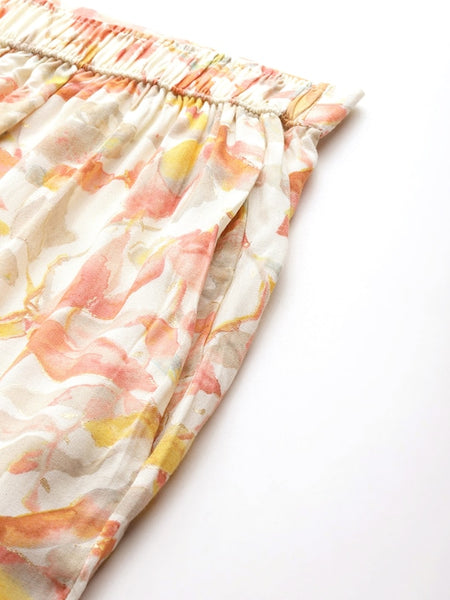 Women Ethnic Printed Co-Ords with Shrug VitansEthnics
