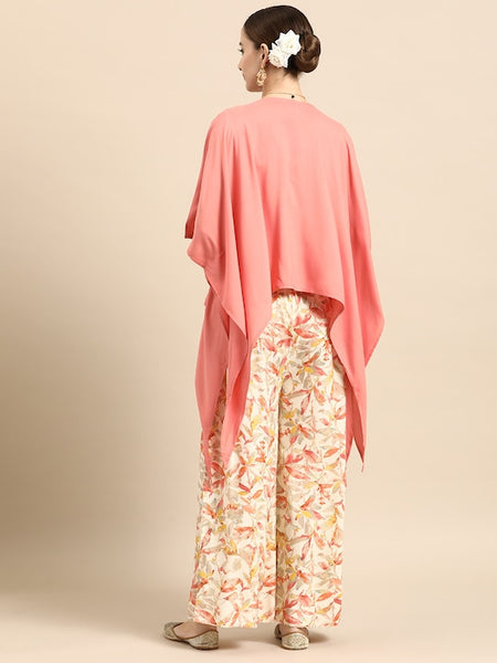 Women Ethnic Printed Co-Ords with Shrug VitansEthnics