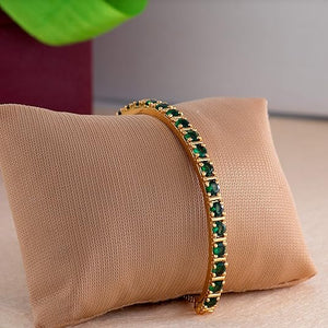 Gold Plated Handcrafted Bracelet For Women VitansEthnics