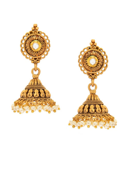 Women Gold-Plated Handcrafted Jewelry Set VitansEthnics