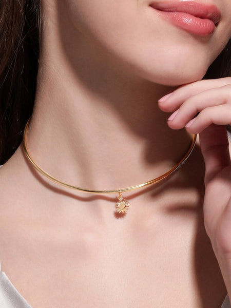 Brass Gold Plated Choker Necklace VitansEthnics