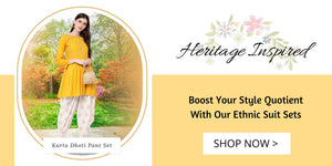 boost your style quotient with our heritage inspired ethnic suit sets | India Suits | Dhoti suit sets for women | Indian ethnic wear | kurta pyjama sets for women | indian dresses.