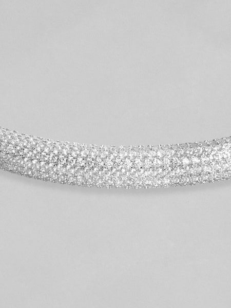 Gold-Plated Cubic Zirconia Cuff Bracelet (Copy) VitansEthnics