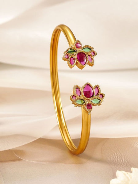 Gold Plated Clustered Pearls Cuff Bracelet (Copy) VitansEthnics