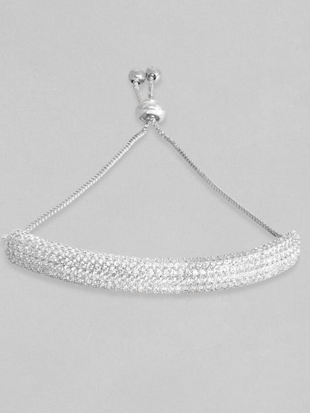 Gold-Plated Cubic Zirconia Cuff Bracelet (Copy) VitansEthnics