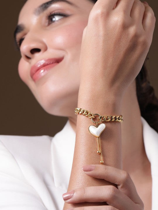 Gold-Plated Hand Painted Bangle-Style Bracelet (Copy) VitansEthnics