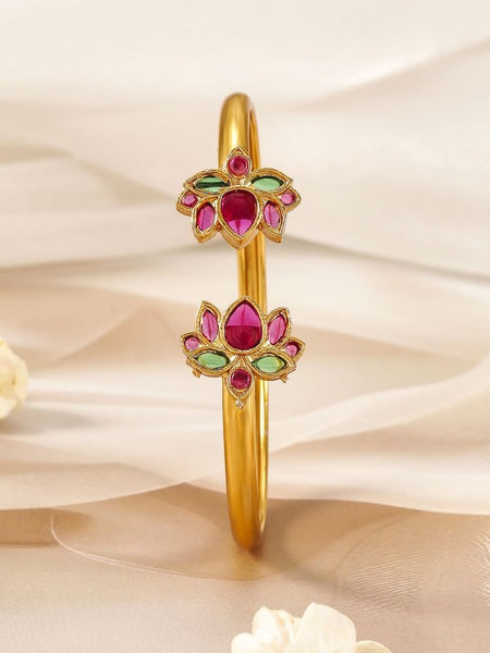 Gold Plated Clustered Pearls Cuff Bracelet (Copy) VitansEthnics