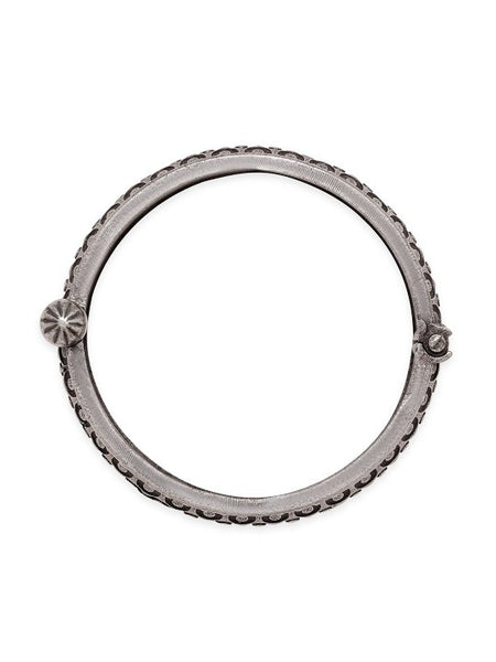 Oxidised Silver-Plated Multi-Layered Chain Bracelet with Silver Bells (Copy) VitansEthnics