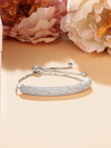 Gold-Plated Cubic Zirconia Cuff Bracelet (Copy) VitansEthnics