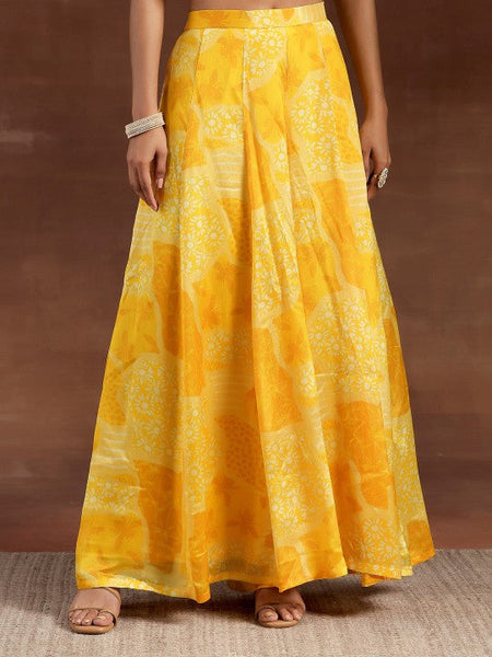 Women Indo Western Floral Printed High Low Tunic With Wide Leg Palazzos Co-Ords Set VitansEthnics