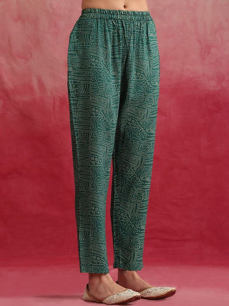 Women Abstract Printed Tunic With Trousers & Shrug Co-Ords set VitansEthnics