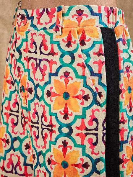 Women Floral Printed Blazer With Trousers Co-Ords Set VitansEthnics
