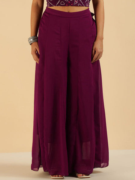 Women Bandhani Printed Pure Chiffon Ethnic Co-Ord Set VitansEthnics