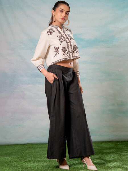 Women Printed Top with Trousers Co-ords Set VitansEthnics