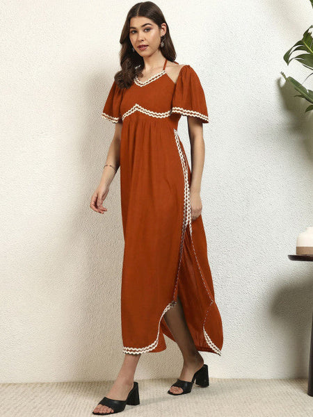 Women Fit & Flare Maxi Dress VitansEthnics