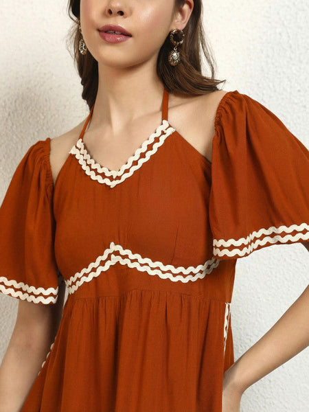 Women Fit & Flare Maxi Dress VitansEthnics