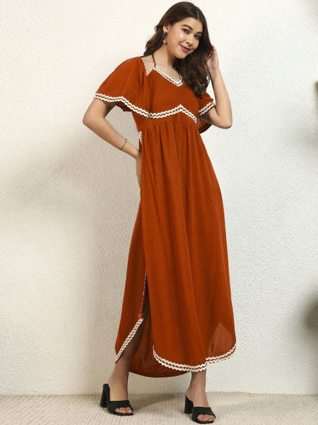 Women Fit & Flare Maxi Dress VitansEthnics