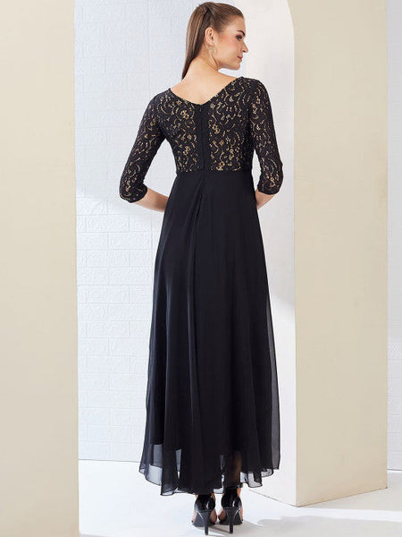 Women Self Design Side Pocketed Georgette Fit and Flare Maxi Length Dress VitansEthnics