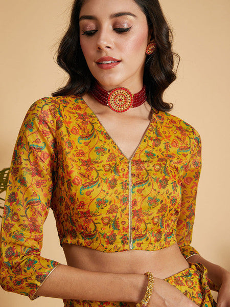 Floral Printed Gotta Patti Ready to Wear Lehenga Choli VitansEthnics