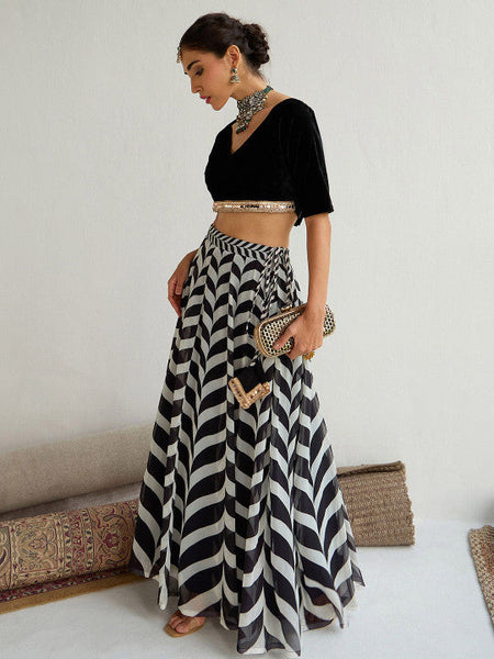 Embellished Sequinned Ready to Wear Lehenga Choli VitansEthnics