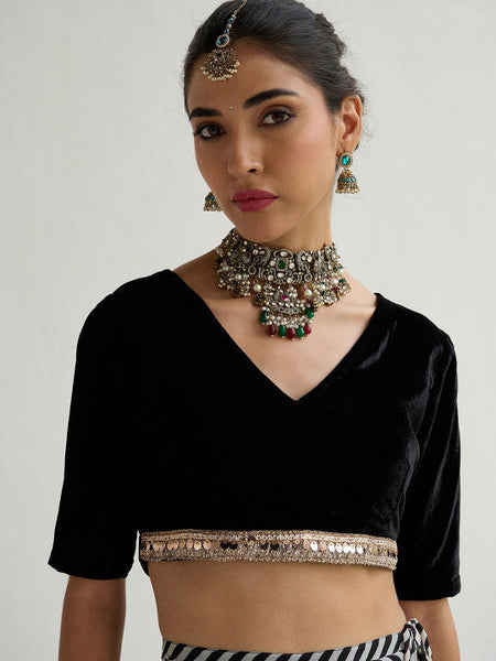 Embellished Sequinned Ready to Wear Lehenga Choli VitansEthnics