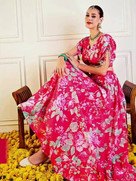 Women Printed Ready to Wear Lehenga Choli VitansEthnics