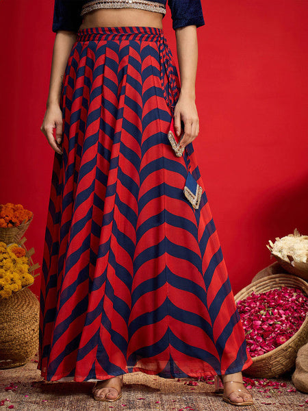 V-Neck Sequinned Velvet Ready To Wear Lehenga Choli VitansEthnics
