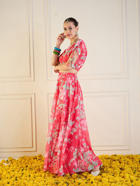 Women Printed Ready to Wear Lehenga Choli VitansEthnics