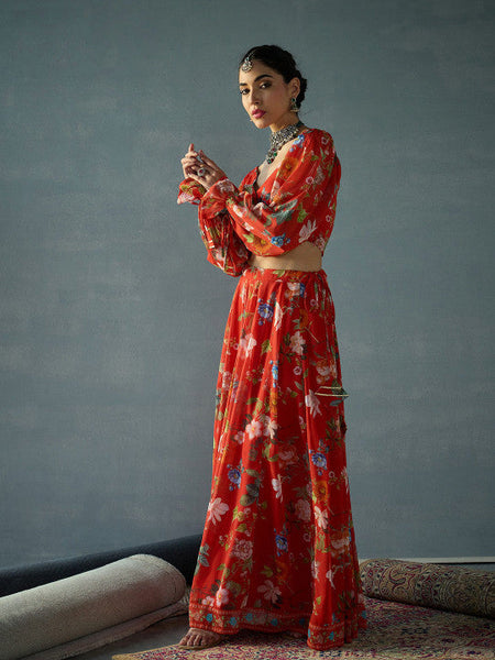 Women Printed Ready to Wear Lehenga Choli VitansEthnics