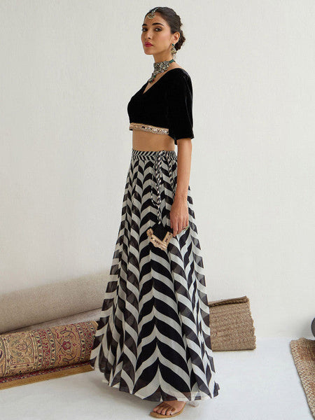 Embellished Sequinned Ready to Wear Lehenga Choli VitansEthnics