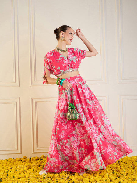Women Printed Ready to Wear Lehenga Choli VitansEthnics