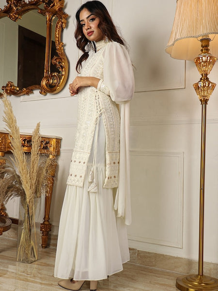 Copy of Women Blue Floral Printed Pure Cotton Kurta with Trouser VitansEthnics