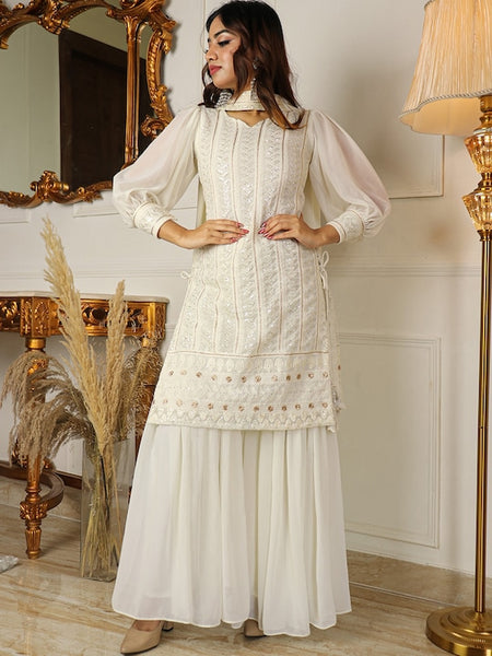 Copy of Women Blue Floral Printed Pure Cotton Kurta with Trouser VitansEthnics