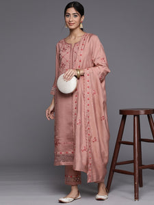 Copy of Women Ethnic Motifs Embroidered Thread Work Pure Cotton Kurta Set VitansEthnics