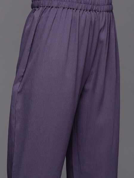 Copy of Women Empire Silk Crepe Kurta with Trousers VitansEthnics