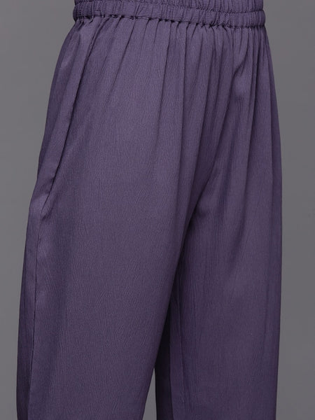 Copy of Women Empire Silk Crepe Kurta with Trousers VitansEthnics