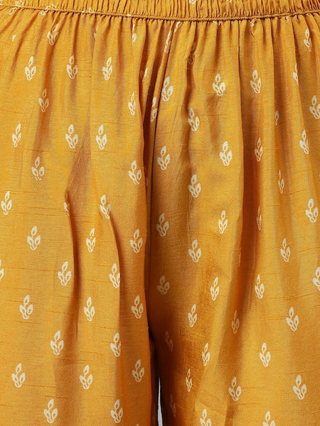 Women Ethnic Motifs Embroidered Sequined Kurta with Palazzos & Dupatta