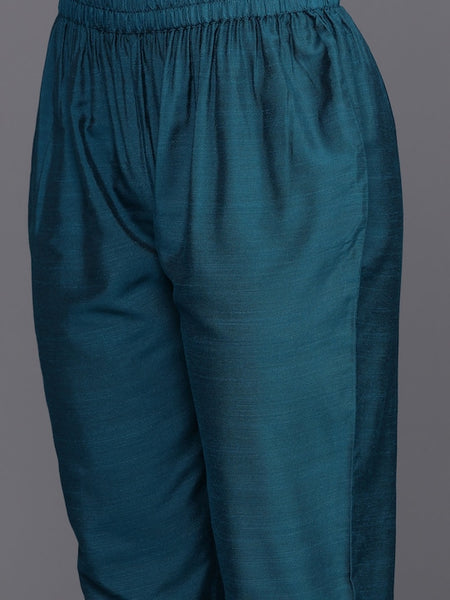 Women Yoke Design Regular Gotta Patti Kurta with Trousers & Dupatta