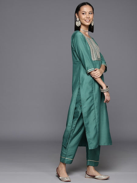 Copy of Women Embroidered Sequinned Kurta with Trousers & With Dupatta VitansEthnics