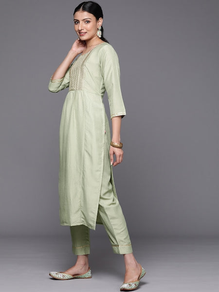 Copy of Women Ethnic Motifs Embroidered Kurta with Trousers & With Dupatta VitansEthnics