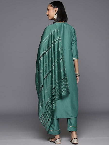 Copy of Women Embroidered Sequinned Kurta with Trousers & With Dupatta VitansEthnics